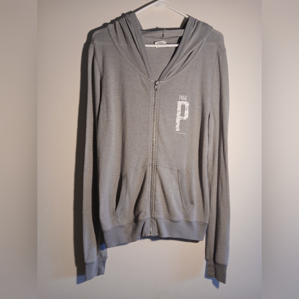 Victoria's Secret PINK Gray Hoodie Size Medium